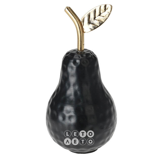 Декоративная фигурка Груша Меркаданте 17*9 см черная Koopman