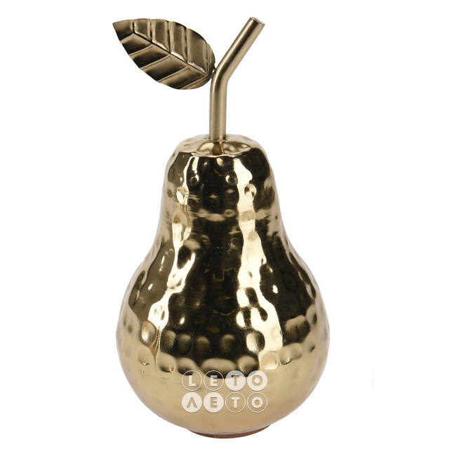 Декоративная фигурка Груша Меркаданте 17*9 см золотая Koopman