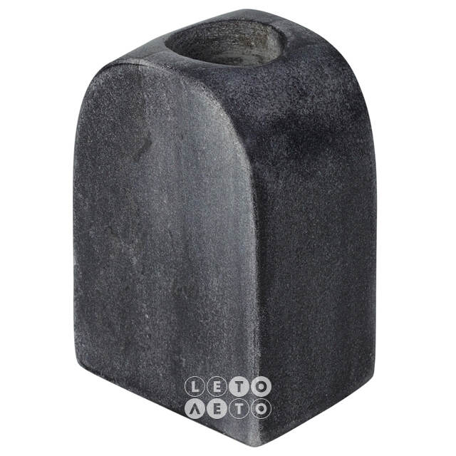 Декоративный подсвечник Kenneth 9*6 см черный, мрамор Koopman