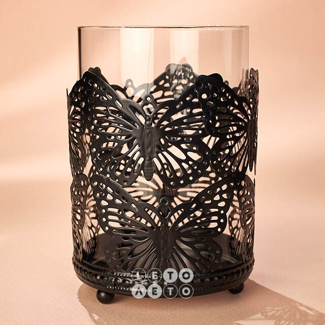 Стеклянный подсвечник Butterfly 11 см Koopman