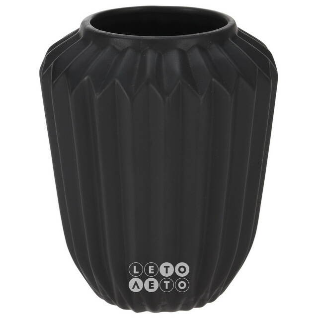 Керамическая ваза Cremon 17*15 см черная Koopman