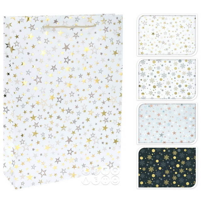 Подарочный пакет Morning Snowfall 41*33 см белый Koopman