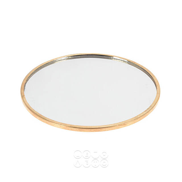 Зеркальная подставка Fredo Сircolo 10 см золотая Koopman