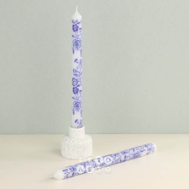 Высокие свечи Romantic Florete 25 см, 2 шт Koopman