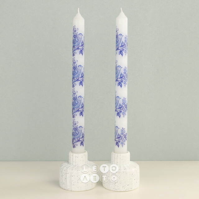 Высокие свечи Romantic Lark 25 см, 2 шт Koopman
