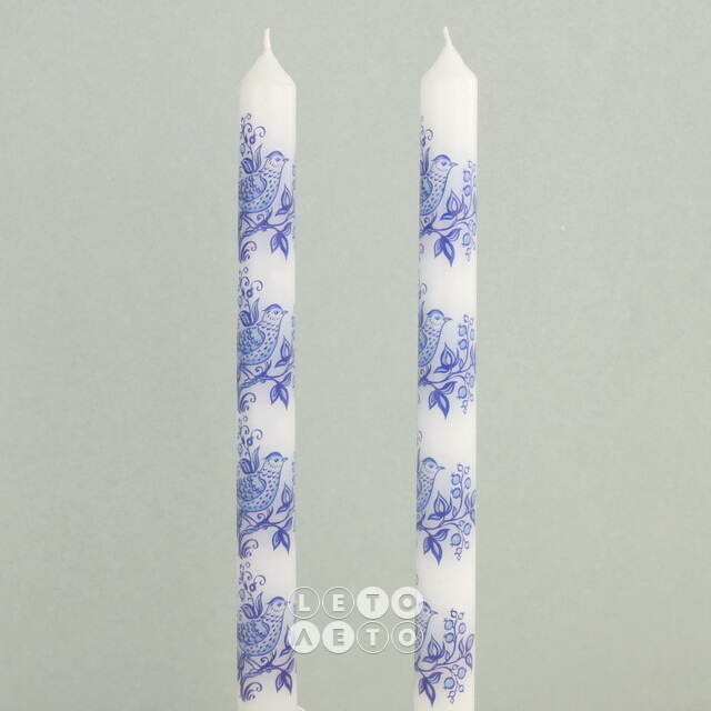 Высокие свечи Romantic Lark 25 см, 2 шт Koopman