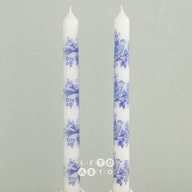 Высокие свечи Romantic Lark 25 см, 2 шт Koopman