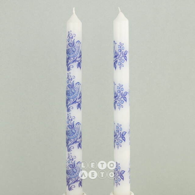 Высокие свечи Romantic Lark 25 см, 2 шт Koopman