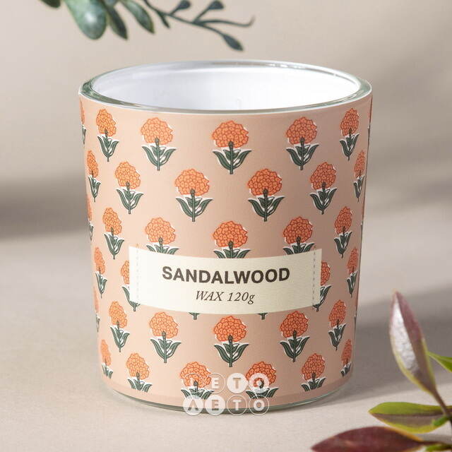 Ароматическая свеча Прованс - Sandalwood 8 см Koopman (Купман)