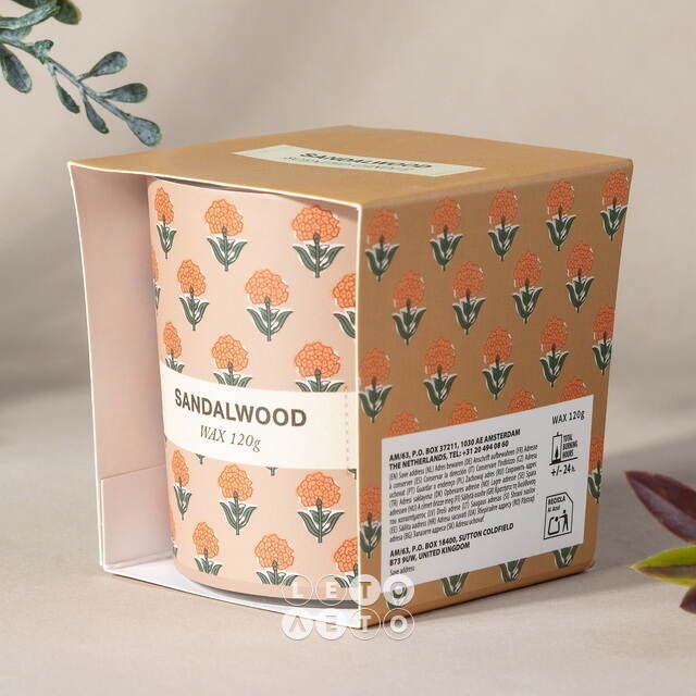 Ароматическая свеча Прованс - Sandalwood 8 см Koopman (Купман)