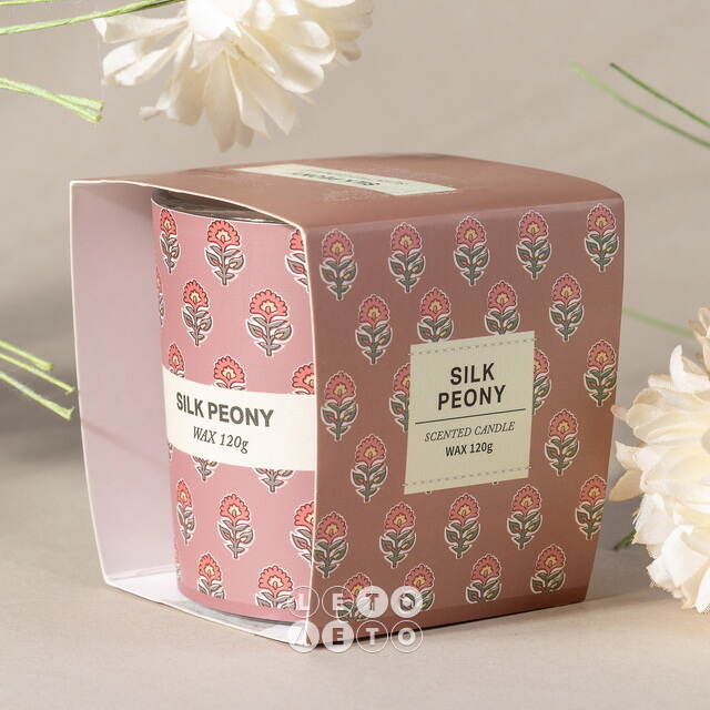 Ароматическая свеча Прованс - Silk Peony 8 см Koopman (Купман)
