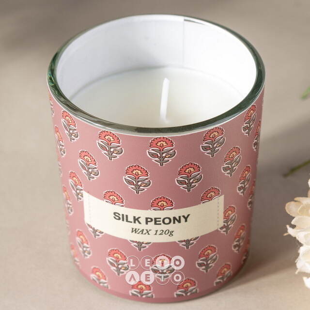 Ароматическая свеча Прованс - Silk Peony 8 см Koopman (Купман)