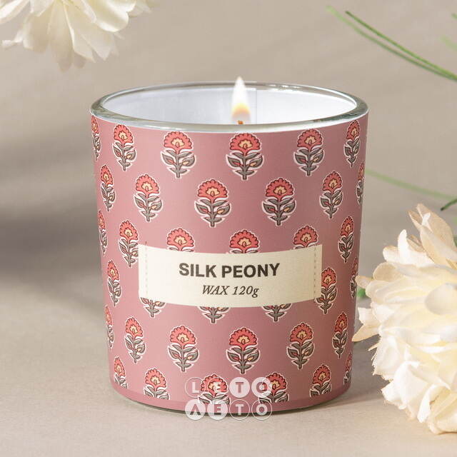 Ароматическая свеча Прованс - Silk Peony 8 см Koopman (Купман)