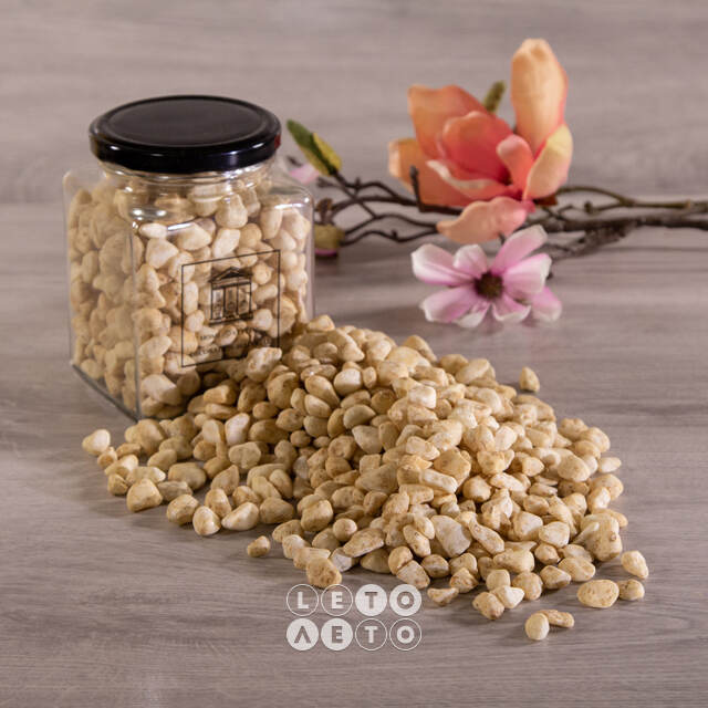 Декоративные камушки 1 кг слоновая кость Koopman