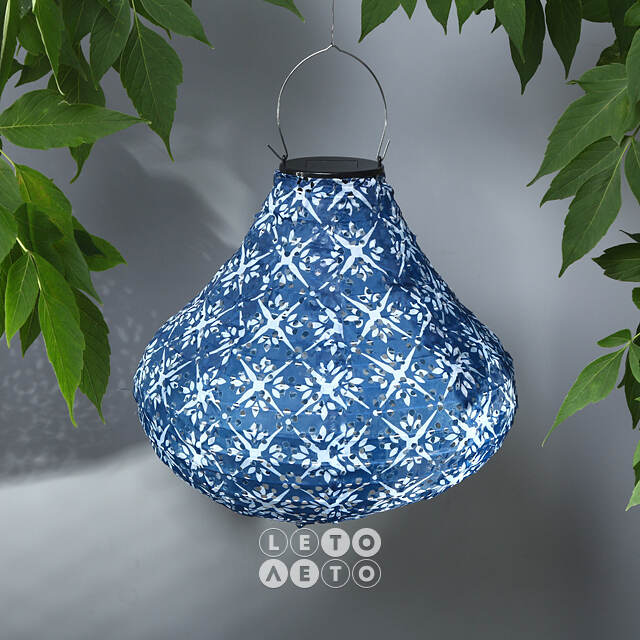 Подвесной светильник на солнечной батарее Solar Vittore 30*28 см синий, IP44 Koopman