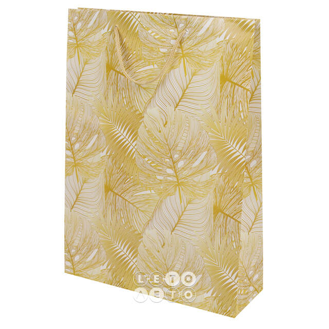 Подарочный пакет Bright Leafs 34*25 см Koopman