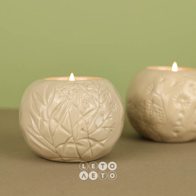 Керамический подсвечник Provence Meadow 7 см Koopman