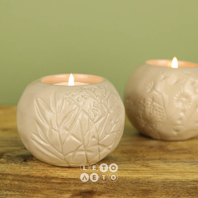 Керамический подсвечник Provence Meadow 7 см Koopman