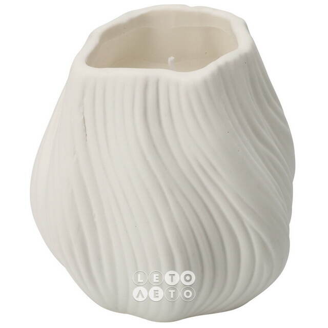 Свеча в стакане Flourish 9 см белая Koopman