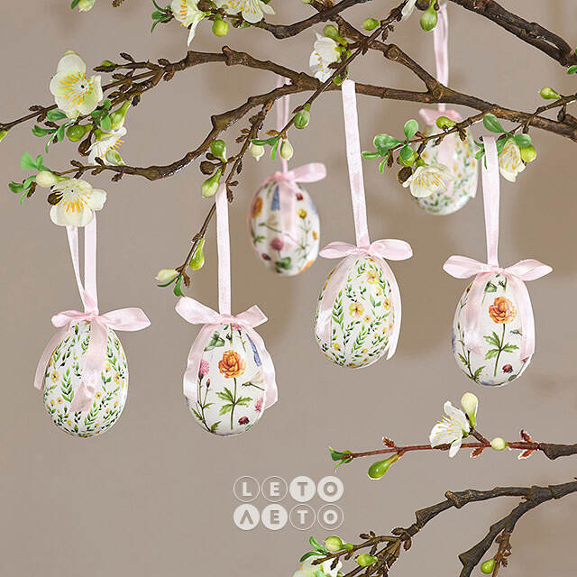 Пасхальные украшения Яйца - Flow Easter 7 см, 2 шт Koopman