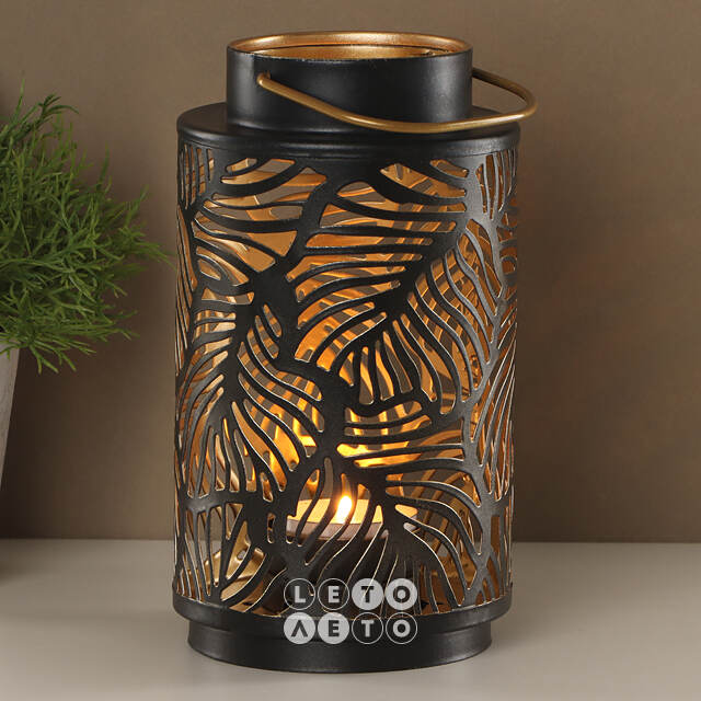 Металлический подсвечник Tropical Jungle - Monstera 16 см Koopman