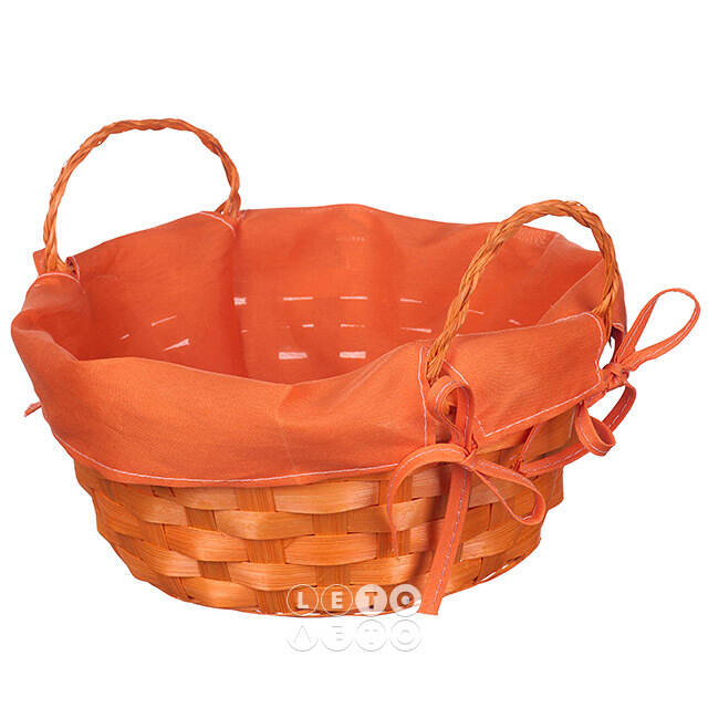 Декоративная корзина Simple 21*9 см оранжевая Koopman