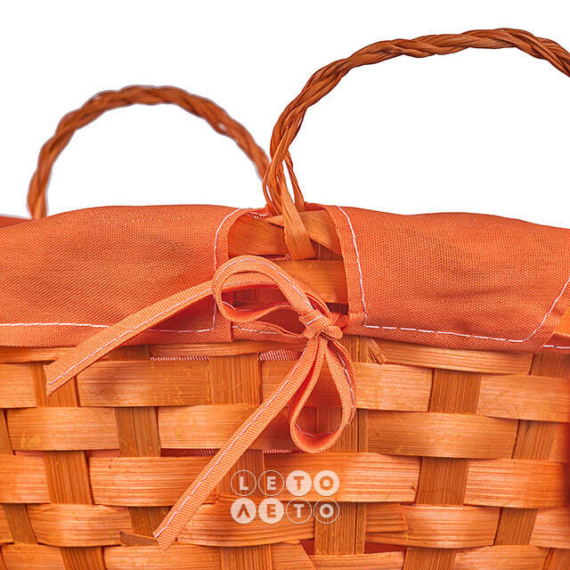 Декоративная корзина Simple 21*9 см оранжевая Koopman