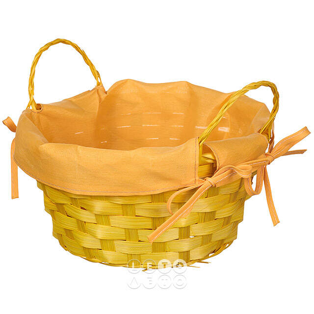Декоративная корзина Simple 21*9 см желтая Koopman