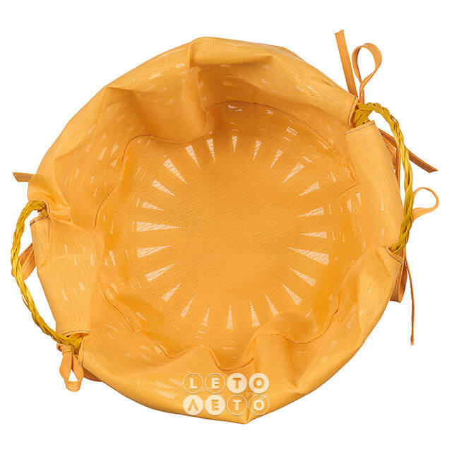 Декоративная корзина Simple 21*9 см желтая Koopman