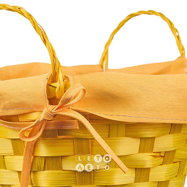 Декоративная корзина Simple 21*9 см желтая Koopman