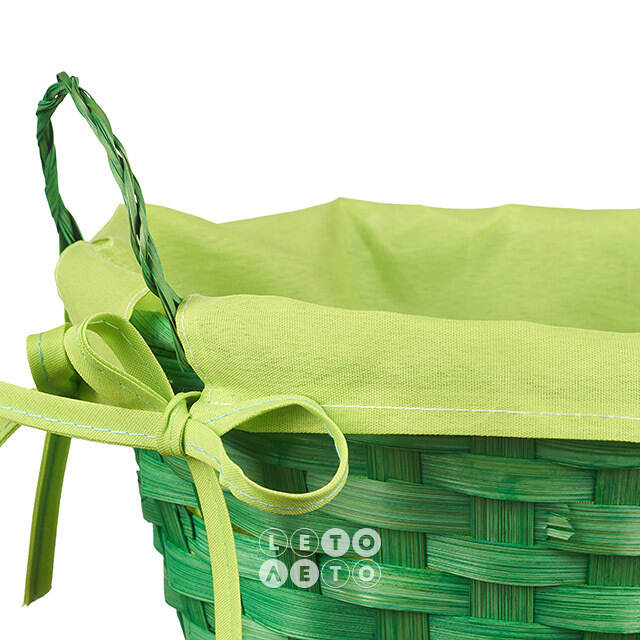 Декоративная корзина Simple 21*9 см зеленая Koopman