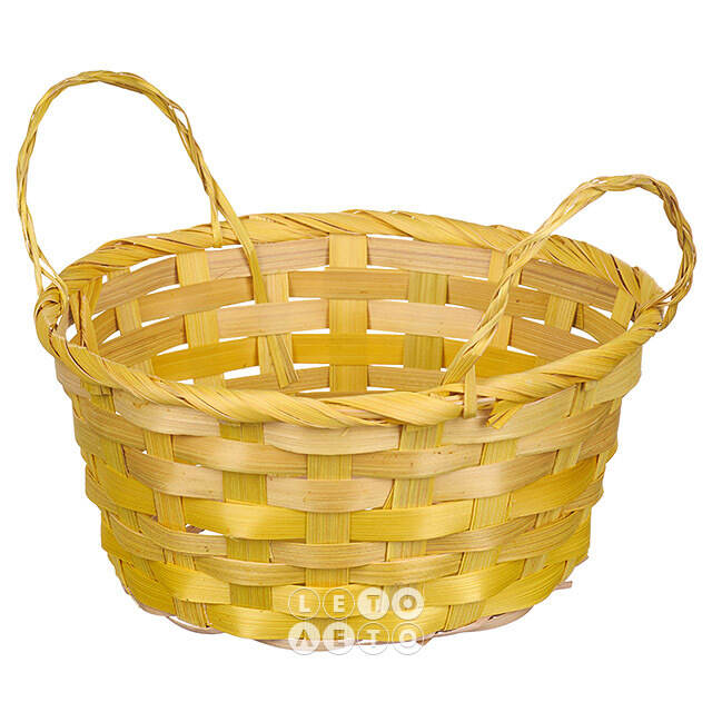 Декоративная корзина Bonni 17*9 см желтая Koopman