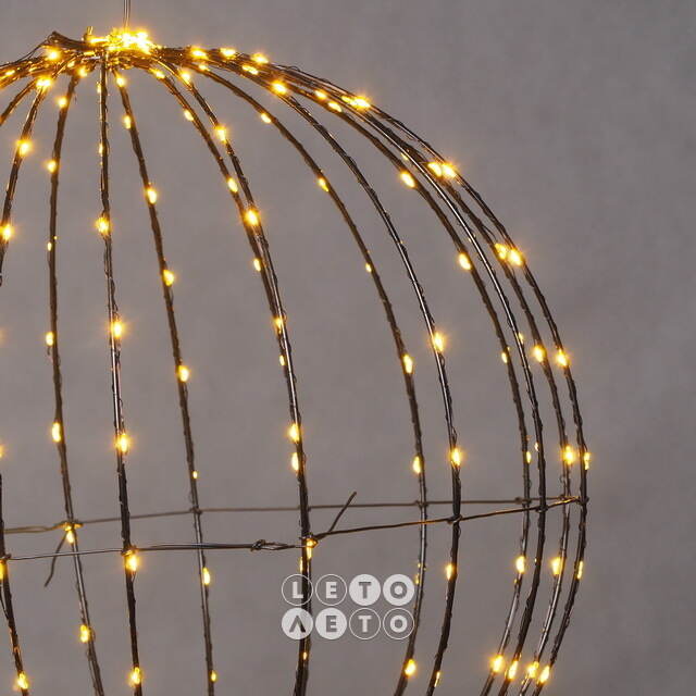 Светодиодный шар Bright Ball 40 см, 240 экстра теплых белых LED ламп, IP44 Koopman