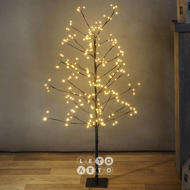 Светодиодное дерево Maja 120 см, 240 теплых белых BIG LED ламп, таймер, IP44 Koopman