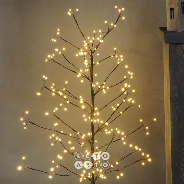Светодиодное дерево Maja 120 см, 240 теплых белых BIG LED ламп, таймер, IP44 Koopman