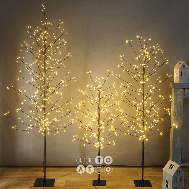 Светодиодное дерево Maja 120 см, 240 теплых белых BIG LED ламп, таймер, IP44 Koopman