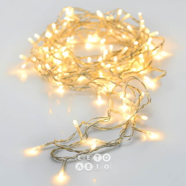Светодиодная гирлянда Koopman Comfort 36 м, 480 теплых белых LED ламп, прозрачный ПВХ, контроллер, таймер, IP44 Koopman (Купман)