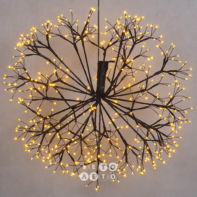 Подвесной светильник Одуванчик 45 см, 464 экстра теплых белых LED ламп, IP44 Koopman