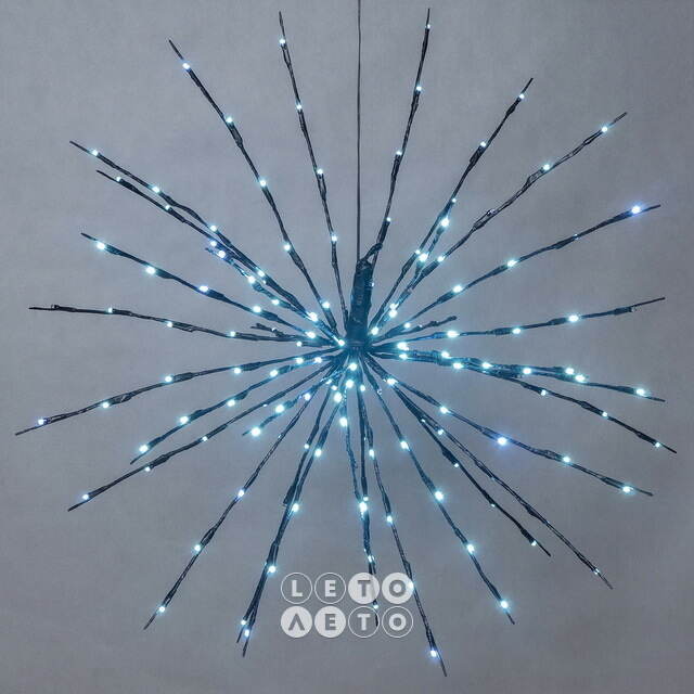 Подвесной светильник Фейерверк 45 см, 160 холодных белых LED ламп с мерцанием, IP44 Koopman