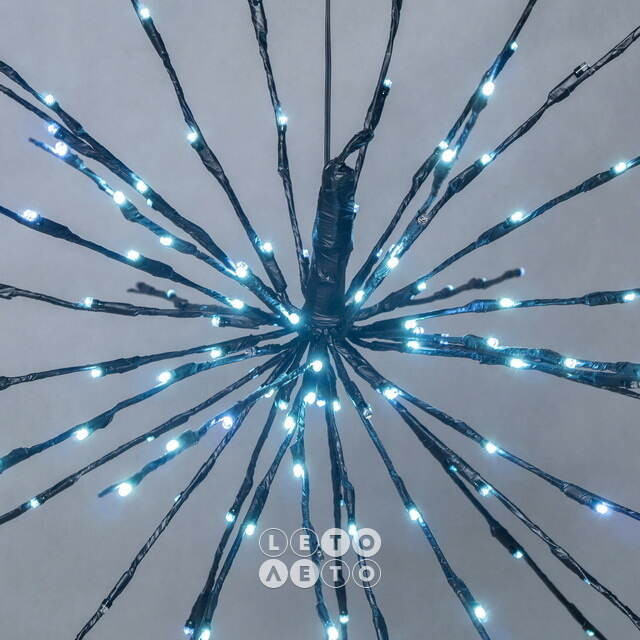 Подвесной светильник Фейерверк 45 см, 160 холодных белых LED ламп с мерцанием, IP44 Koopman