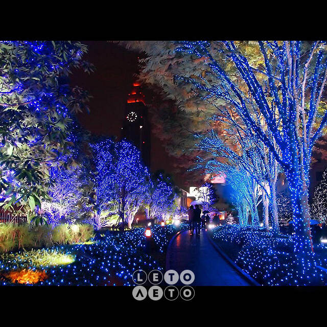 Гирлянды на деревья Клип Лайт Quality Light 60 м, 600 синих LED ламп, черный ПВХ, IP44 BEAUTY LED