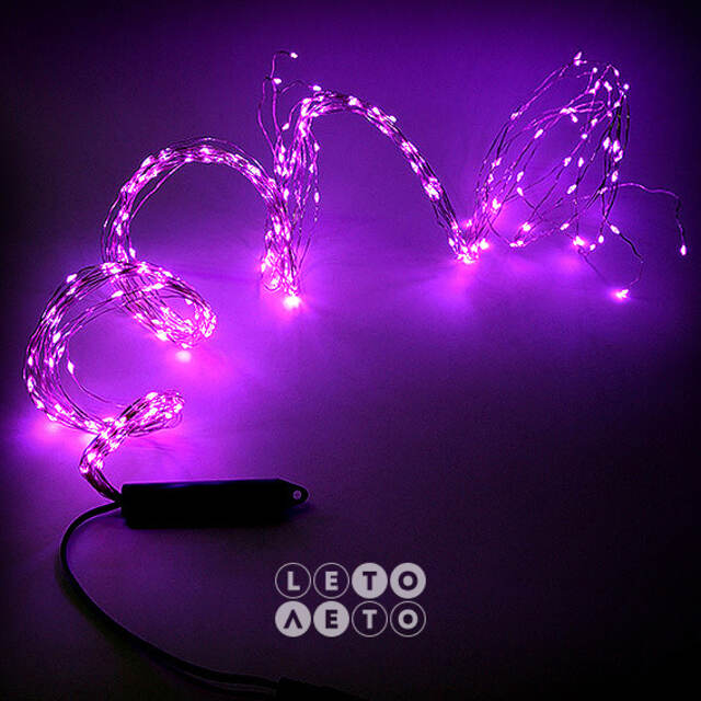 Гирлянда Лучи Росы 15*1.5 м, 200 розовых MINILED ламп, серебряная проволока, IP20 BEAUTY LED
