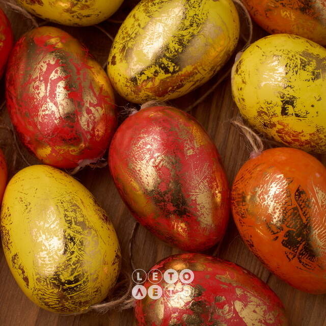 Пасхальные подвески Яйца - Sunny Easter 6 см, 12 шт Breitner
