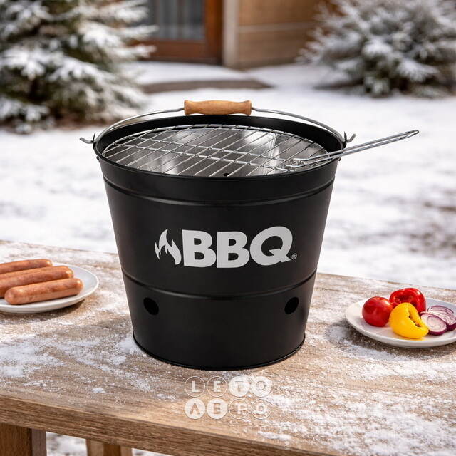 Мангал для барбекю Вудхейвен 40*27 см, черный Koopman (Купман)