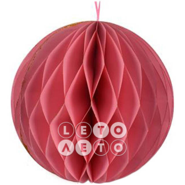 Бумажный шар Soft Geometry 15 см розовый Due Esse Christmas