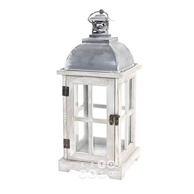 Подсвечник фонарь Орчелли 41*16 см белый Koopman