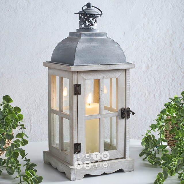 Подсвечник фонарь Орчелли 41 см белый Koopman (Купман)