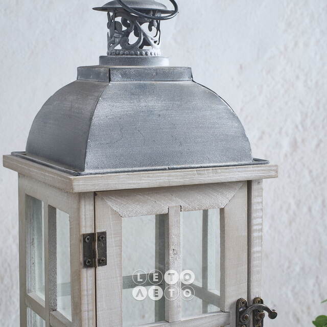 Подсвечник фонарь Орчелли 41 см белый Koopman (Купман)