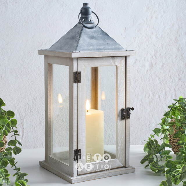 Подсвечник фонарь Тринелли 41*16 см белый Koopman (Купман)