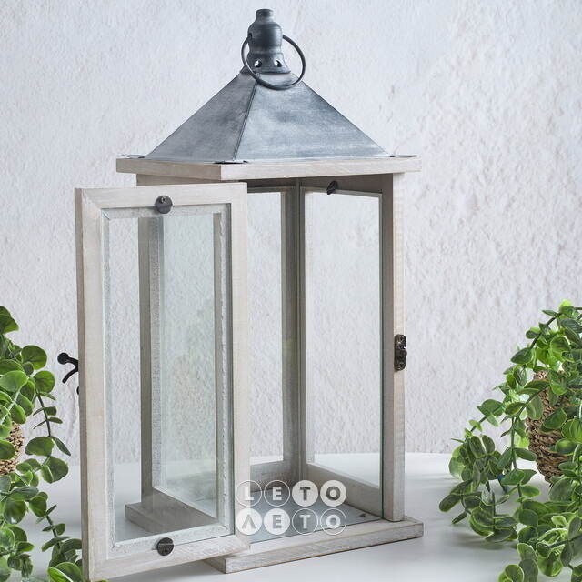 Подсвечник фонарь Тринелли 41*16 см белый Koopman (Купман)